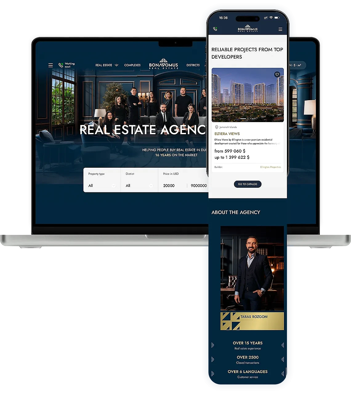 Presentation of the English Bondamus website version