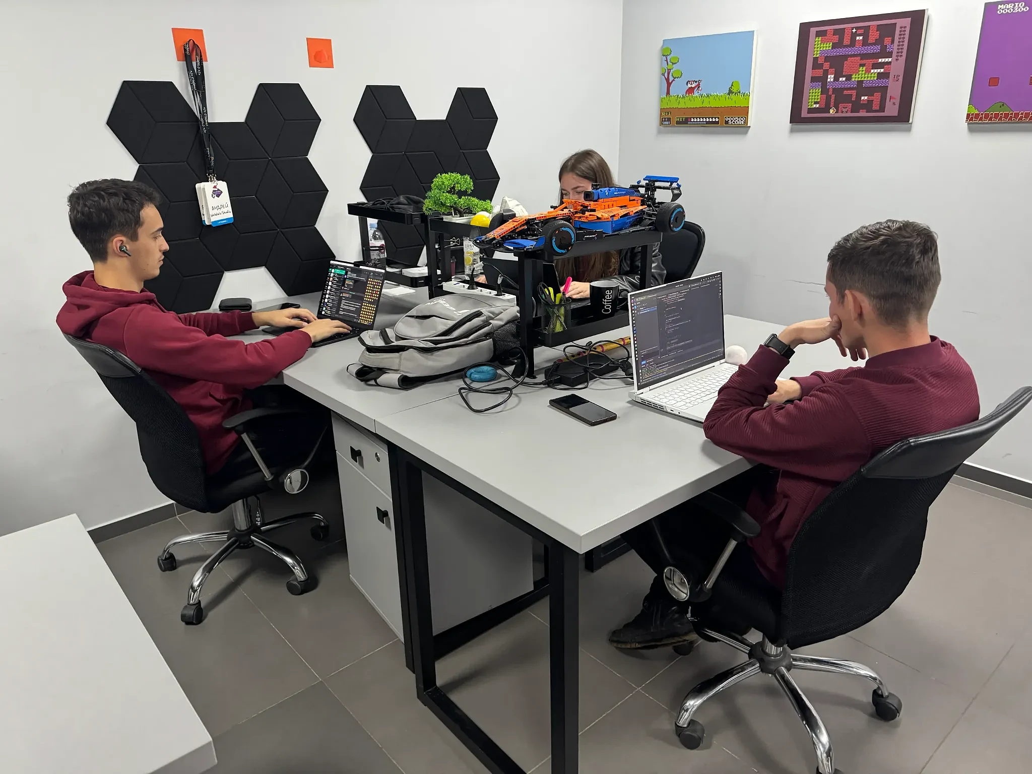 Webdelo team working in the development office.